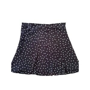 y2k new york city design Co. Brown Polka Dot A Line‎ Retro Skirt XL Chiffon